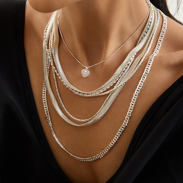 silver necklaces